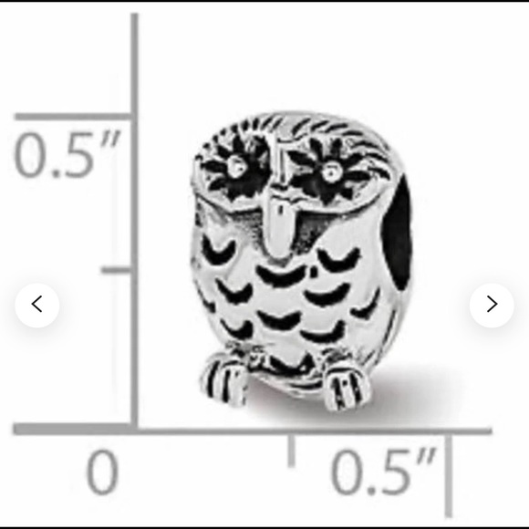Authentic Pandora Retired Owl Wisdom Charm Bead - Picture 4 of 7